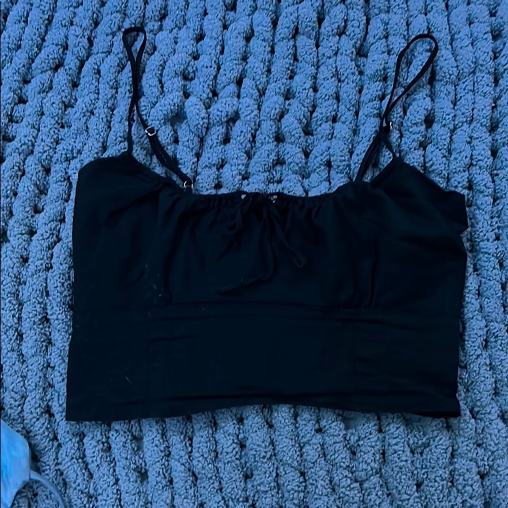 Black Brandy Melville Tank With Tie